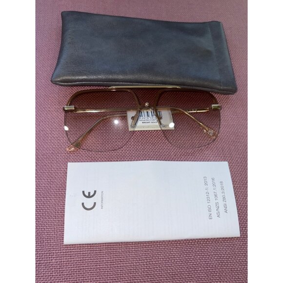 AIRE Venatici in Bright Gold & Light Brown Grad New Womens Sunnies - Picture 4 of 10